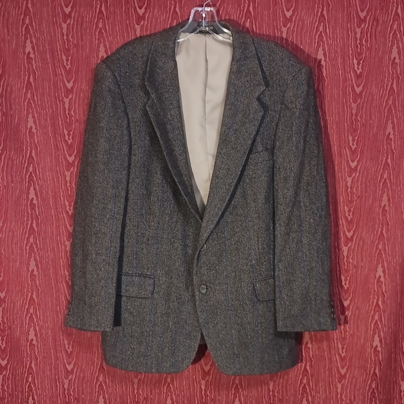 FARAH CLOTHING Button Long Sleeve Collared 100% Wool Sports